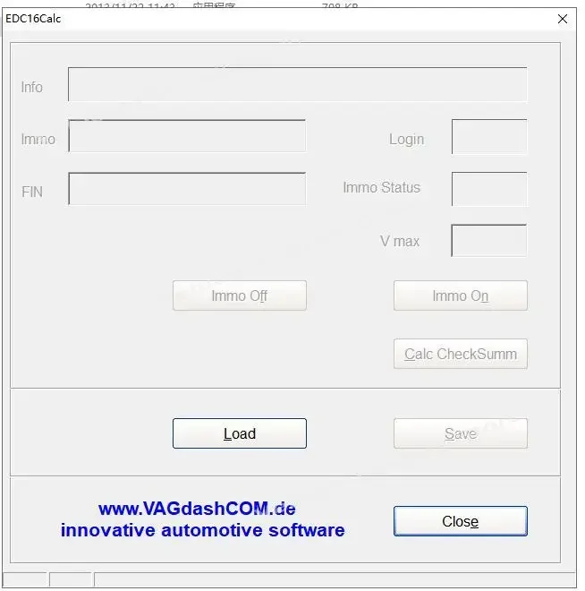 Software 3 in 1 VAG EDC15 & EDC16 Eeprom Calculator / Immo / Vin / Mileage / Pin and EDC17 MED17 IMMO Off in Eeprom or Flash