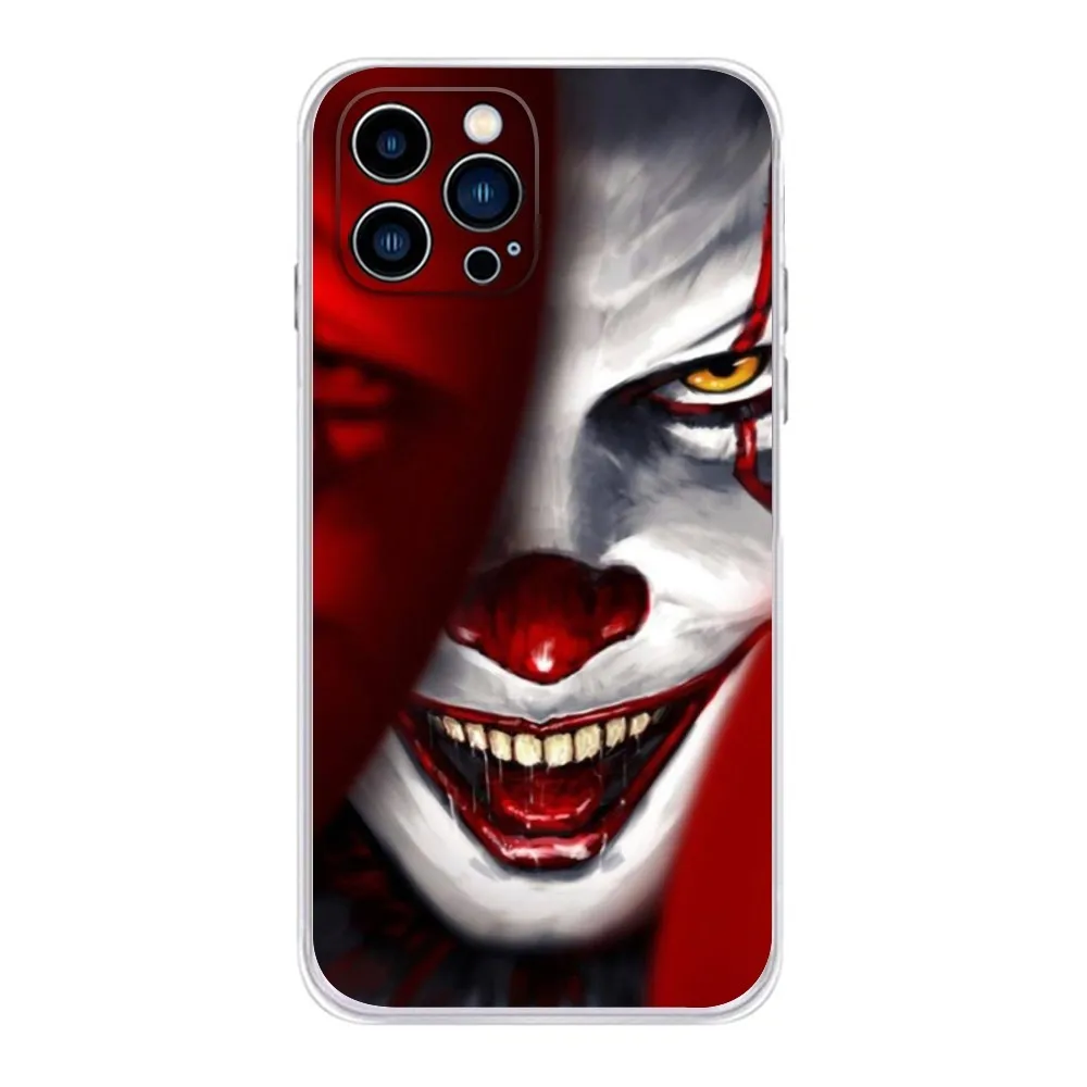 Horrible Movie P-Pennywise Phone Case  For IPhone 15,14,13,11,12 Pro Max Mini X XR XS 7,8 Plus SE Transparent Cover