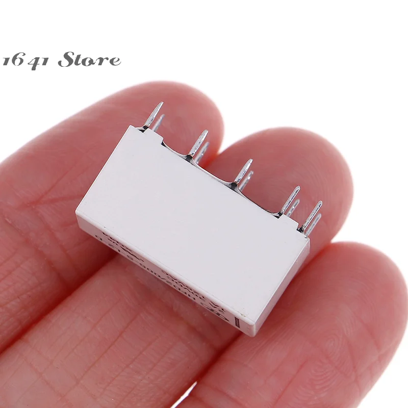 1pc 5V coil bistable latching relay DPDT 30VDC 2A 1A 125VAC HFD2/005-S-L2-D realy