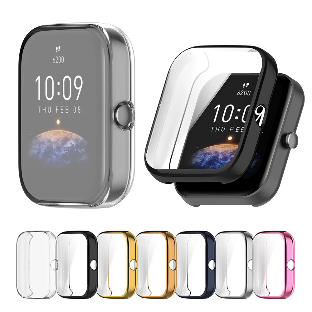 

Мягкий защитный чехол из ТПУ для Huami Amazfit Bip 3 Bip3 Pro, защитный чехол на весь экран