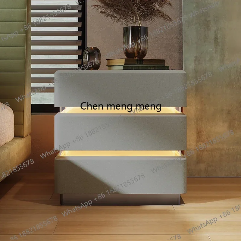 

Z136Bedside table, modern minimalist furniture, bedroom decoration cabinet, light luxury style