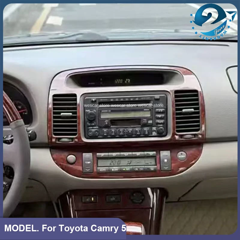For Toyota Camry 5 2002 2003 2004 2005 2006 Air vent outlet Radio Dashboard Fascia Auto Stereo Panel CD DVD Interior Accessories