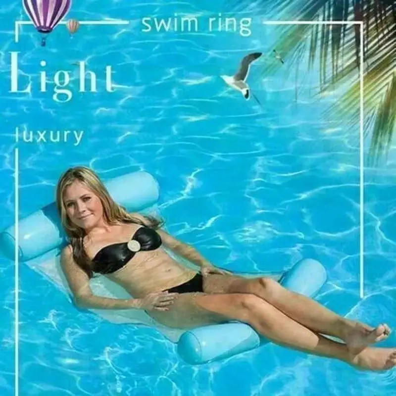 

Надувной плавающий водный гамак, поплавок для бассейна, шезлонг, стул для плавания, водный шезлонг, надувные матрасы, аксессуары для плавания на открытом воздухе