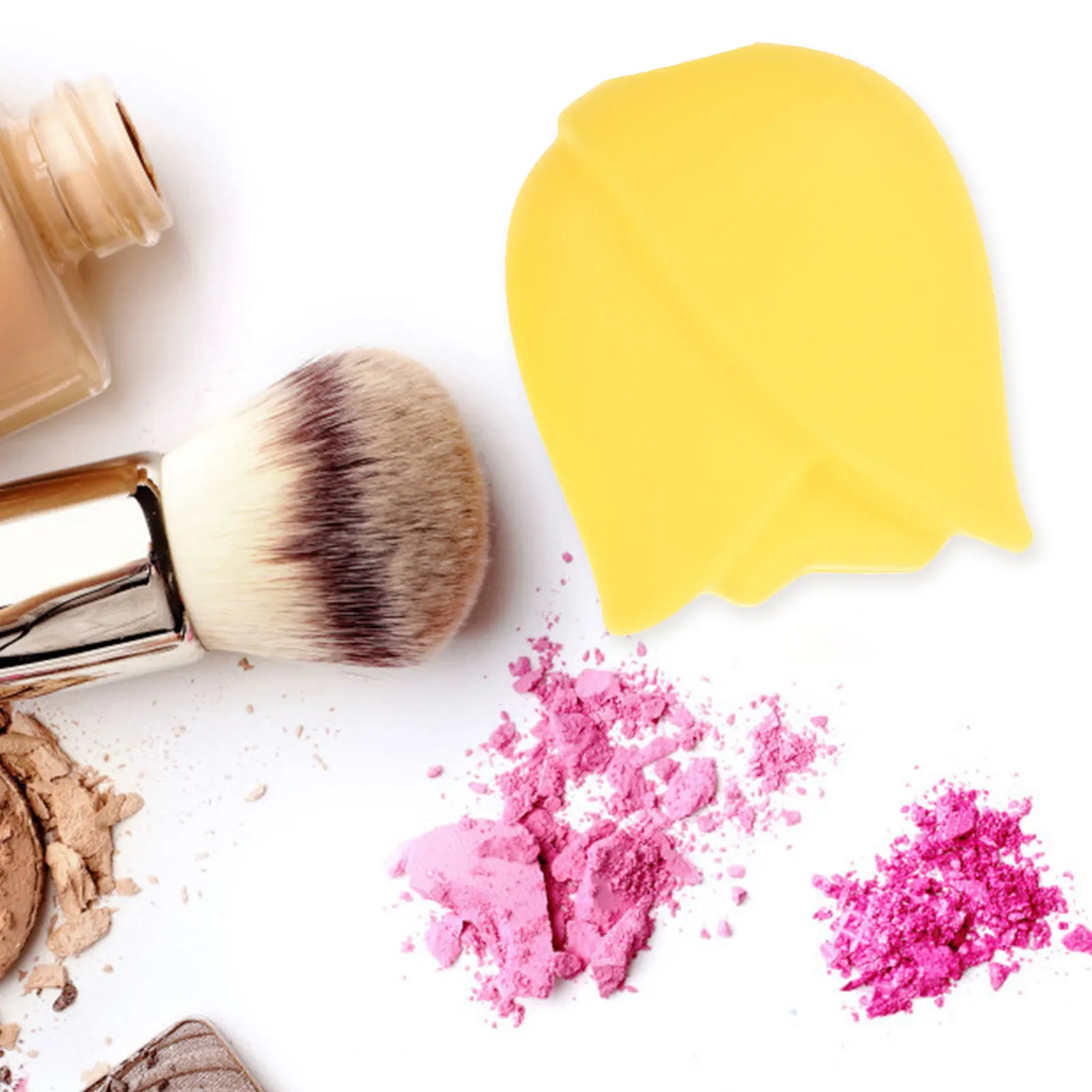 

3Pcs Makeup Brush Protective Covers Silicone Brush Head Protectors Portable Travel Case for Eyeshadow Foundation Concealer