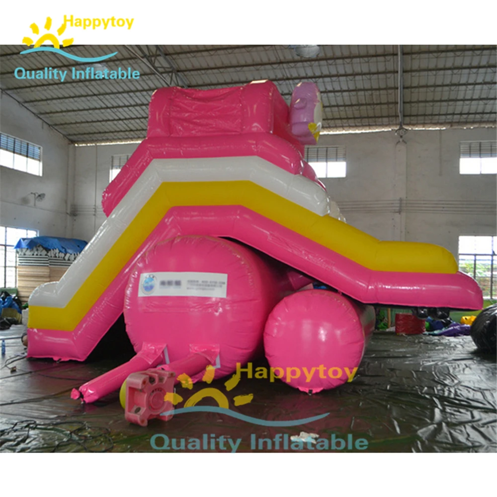 Design Newest Water Park Used Swimming Pool Slide, Penguin Inflatable Slide For Pool