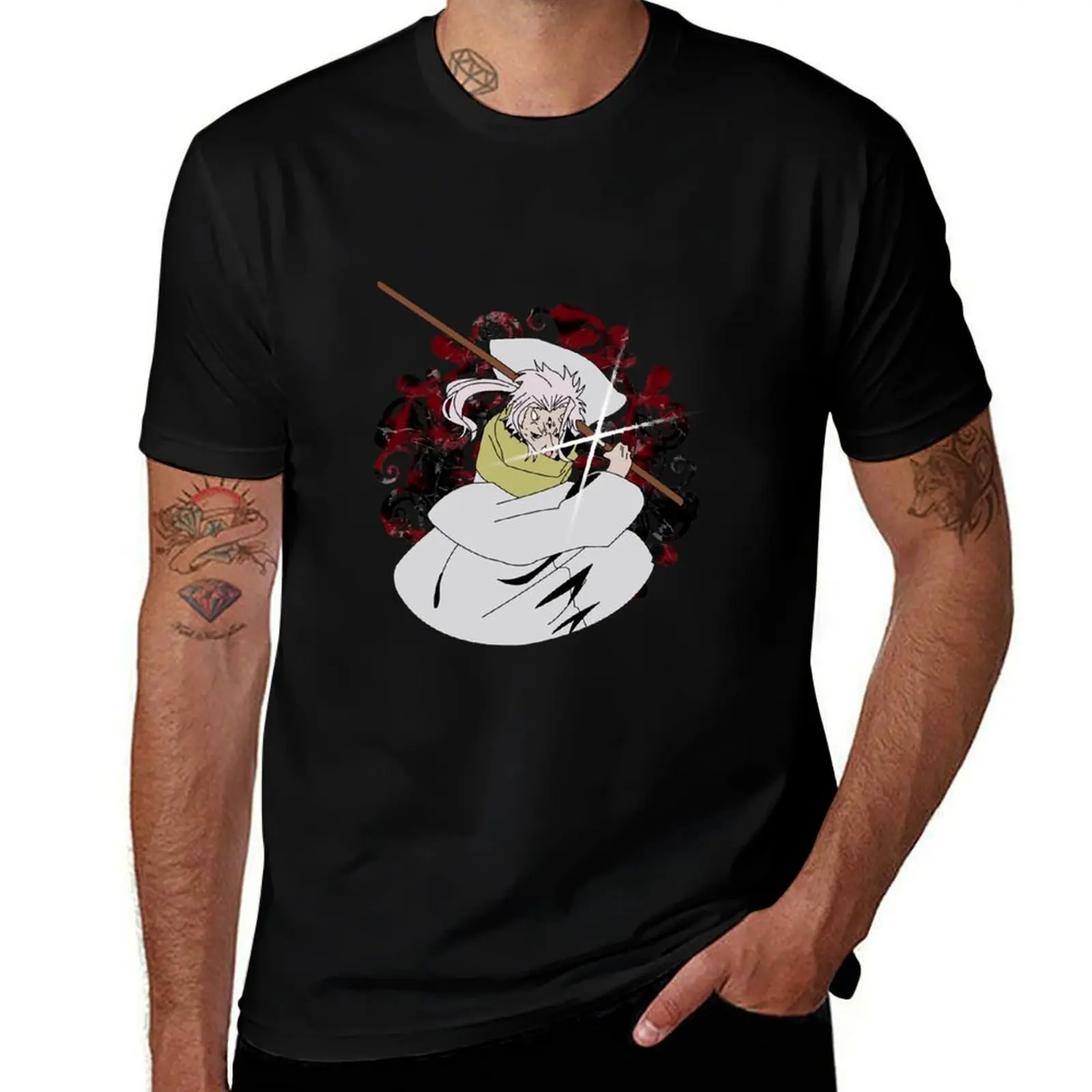 That Time I Got Reincarnated As a Slime hakurou Blind Swordsman Cool T-Shirt No Iron Casual Short Sleeve Top T-Shirt