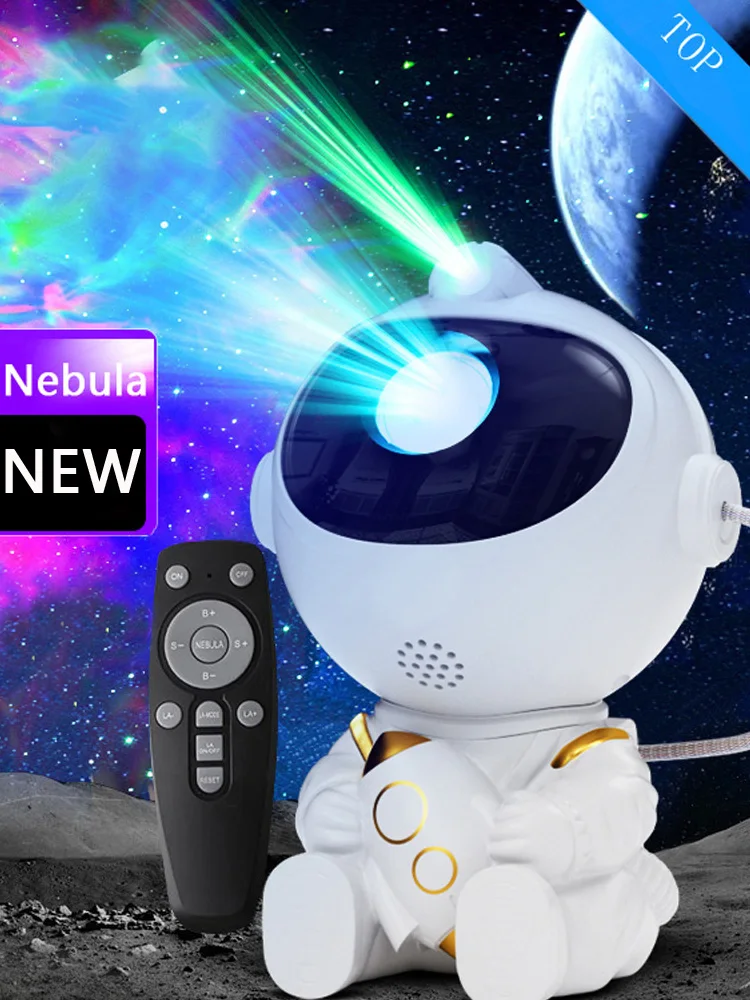 LED Étoiles Galaxies Projecteur Veilleuse Astronaute Ciel Étoilé Chambre Décor De Chambre Cadeau Pour Enfants - LED Atmosphère Créant Lampe