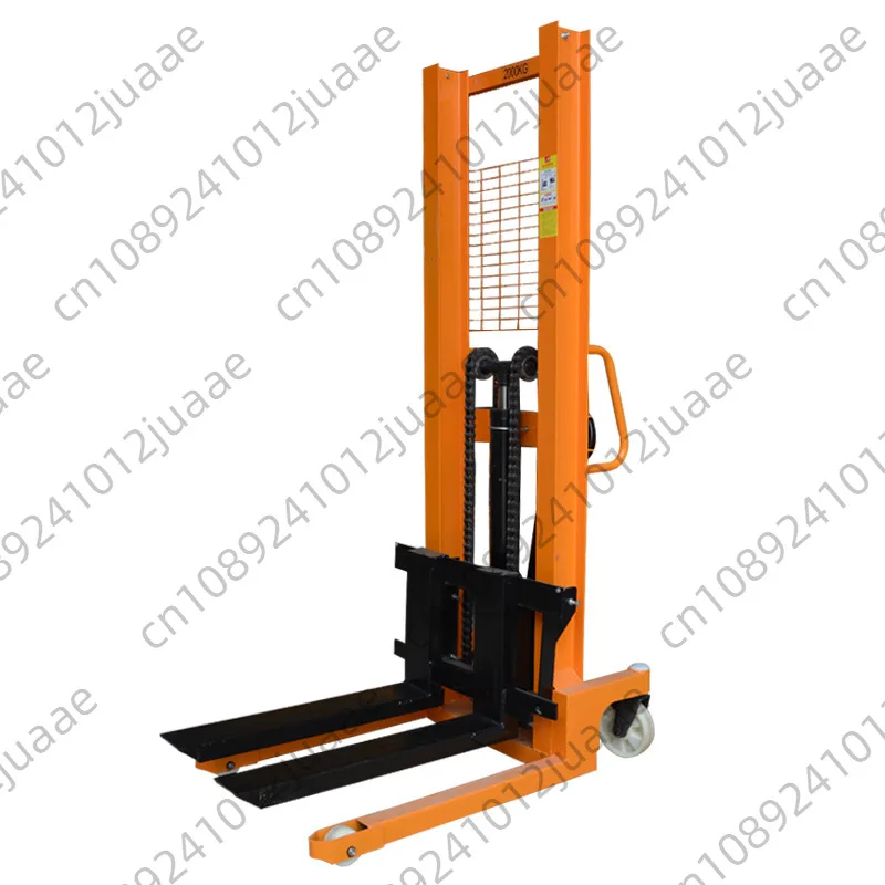 Manual hydraulic lifting forklift 1 ton 2 ton lifting handling forklift