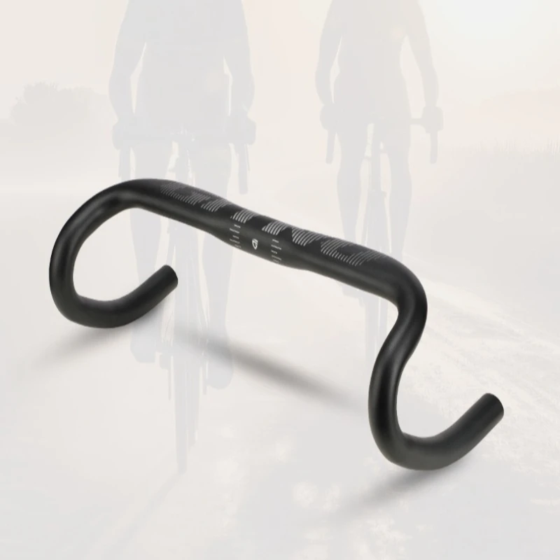 

Lightweight Aluminum Alloy Bike Handlebar Highly Durable Sturdy Road Bicycle Handlebars Comfortable Cycling Bicycle Parts