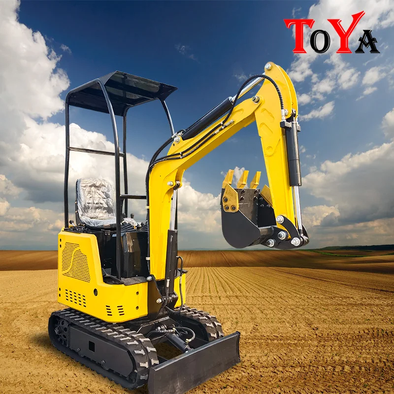 Boutique good quality low price 1 ton newly model excavator earth-work with a bucket and chassis telescopic  customized