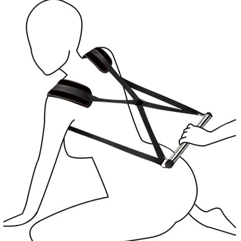 الكبار المثيرة لعبة الجنس زوجين SM الرقيق دور اللعب بار مفرشة عبودية والعتاد BDSM ضبط النفس الإناث الظهر سحب لفتة الجنس #1