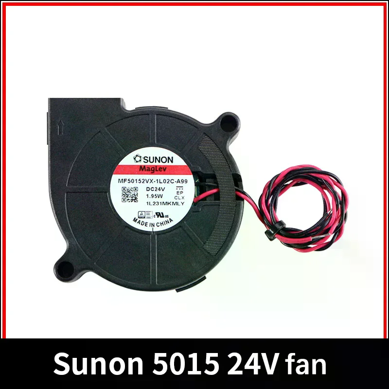 

Sunon 3D Printer Blower Fan 5015 24V 0.41A Double Bearing Fan Centrifugal DC Cooling Turbo Fan 5015S for Voron Stealthburner