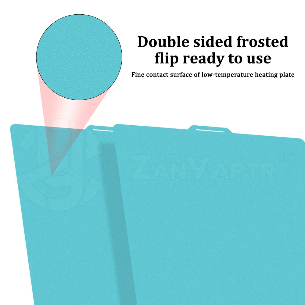 For Bambu Lab X1/P1/A1 Series Cool Plate Stabilizing plate Spring Steel Double-sided Textured Sandblasted low-temperature plate