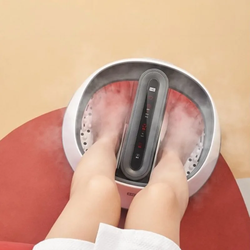Steam Foot Spa Massager, Electric Foot Massage Machine Electric Massage Rollers, Smart Foot Sauna Massager for Fatigue Relief