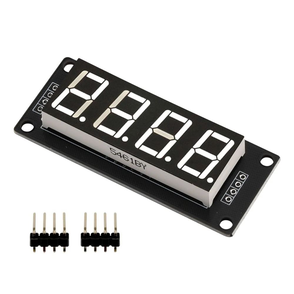 LED Digital Display Tube Module TM1637 0.56" 4 Bit 7 Segments Red Green Blue Yellow White ED Module Board with Pin for Arduino