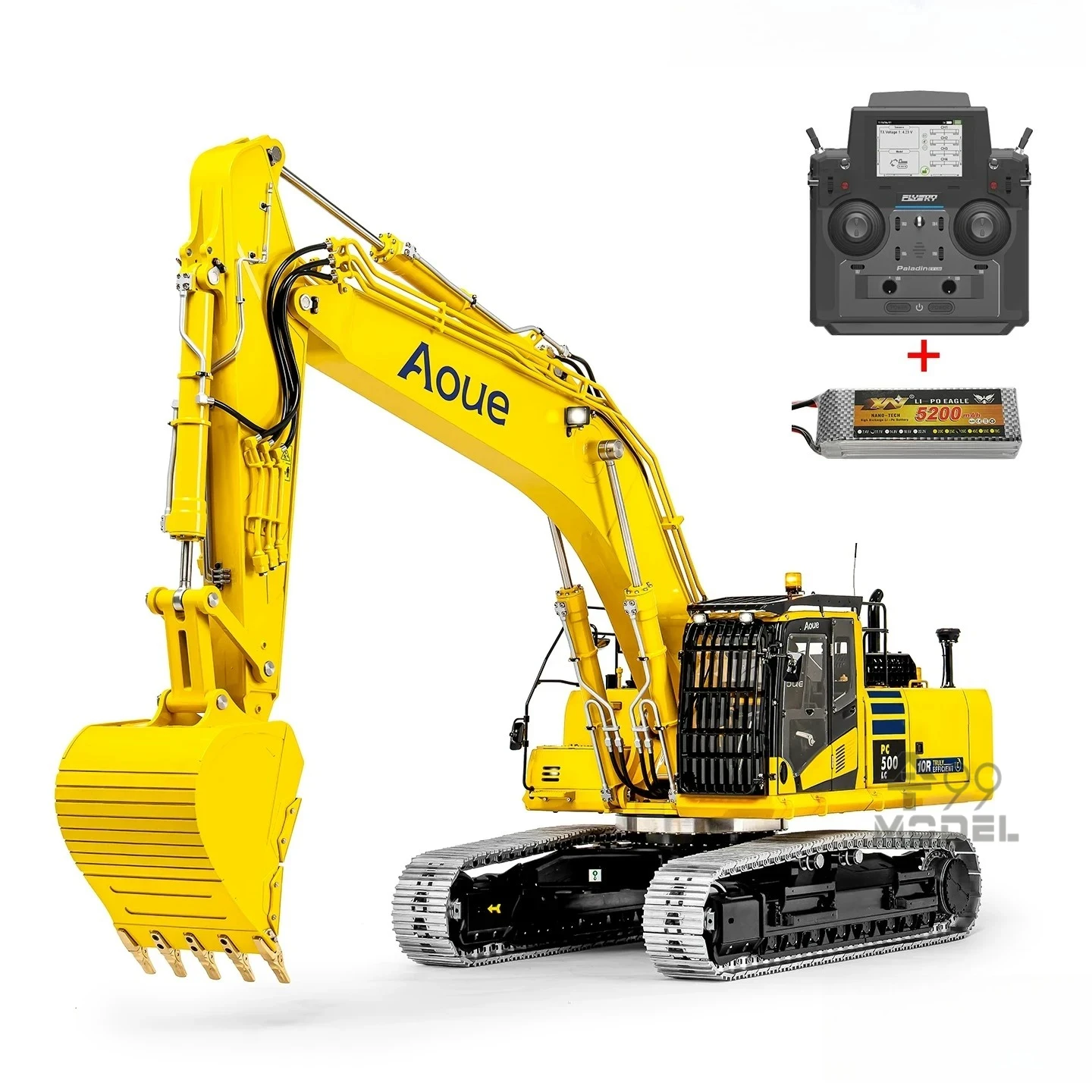 LESU PC500 RC Hydraulic Excavator 1/14 KIT & RTR Version Metal Excavator Model Remote Control Car Toy BA-B0019 Aoue-PC500LC