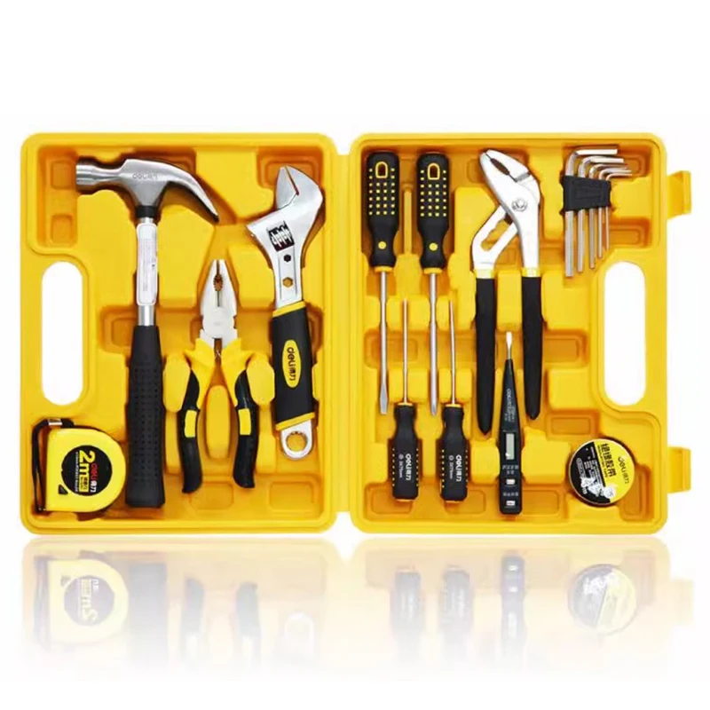 

16PCS Manual Household Toolbox Set Multifunctional Combination Hardware Toolbox Daily Maintenance Tools Daquan