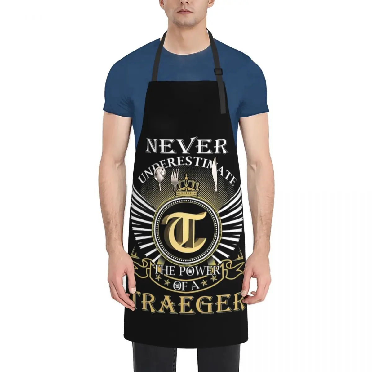 Traeger Never Underestimate TRAEGER Apron For Cosmetologist custom women's kitchen Kitchen Chef Apron
