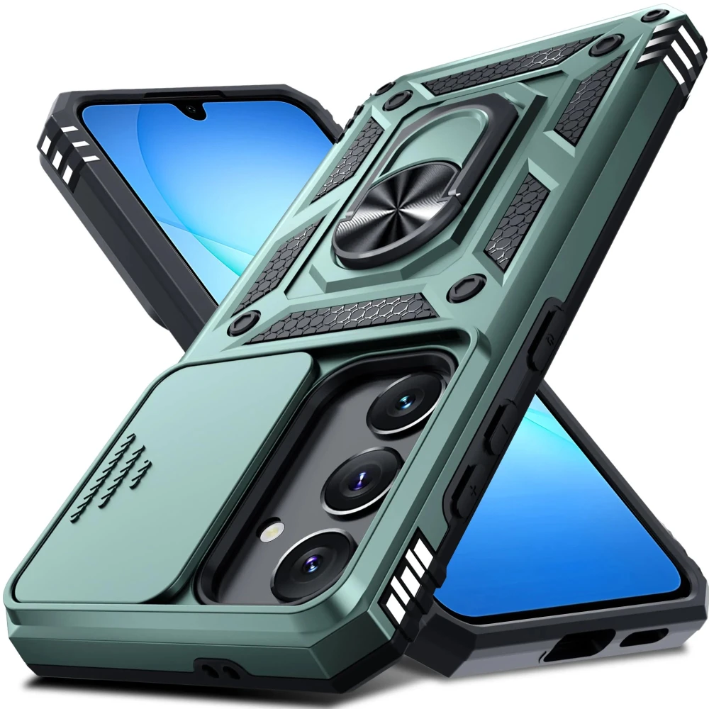 Heavy Duty Military Grade Fall für Samsung Galaxy S26 S25 S24 S23 S22 Ultra Plus FE A17 A07 A56 A36 A06 A55 Slide Kamera Abdeckung
