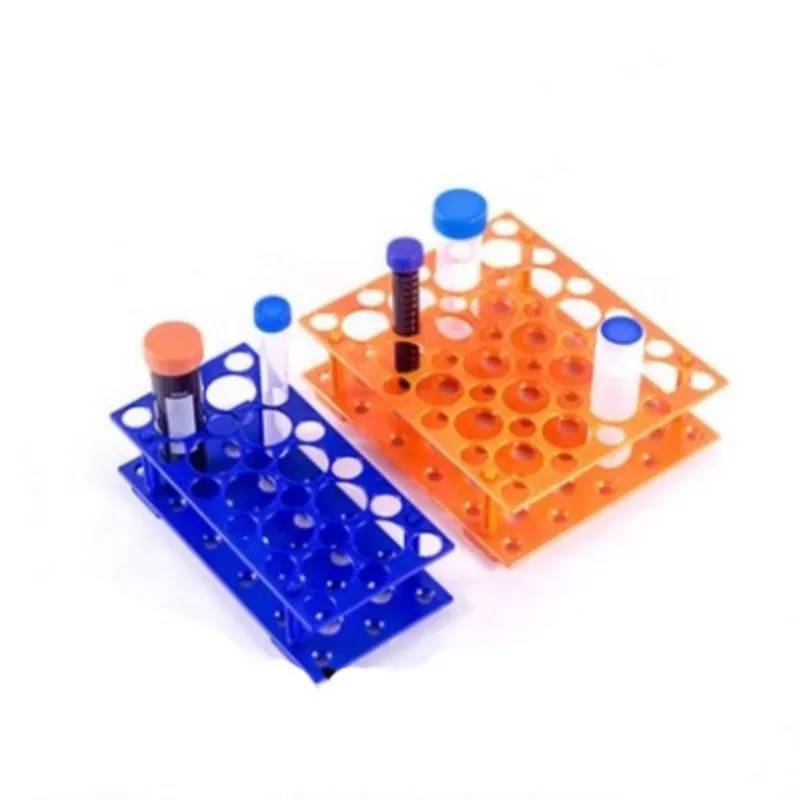 Laboratory Orange /Blue 10/15/50ml plastic detachable dual purpose centrifugal pipe rack 28/50 holes