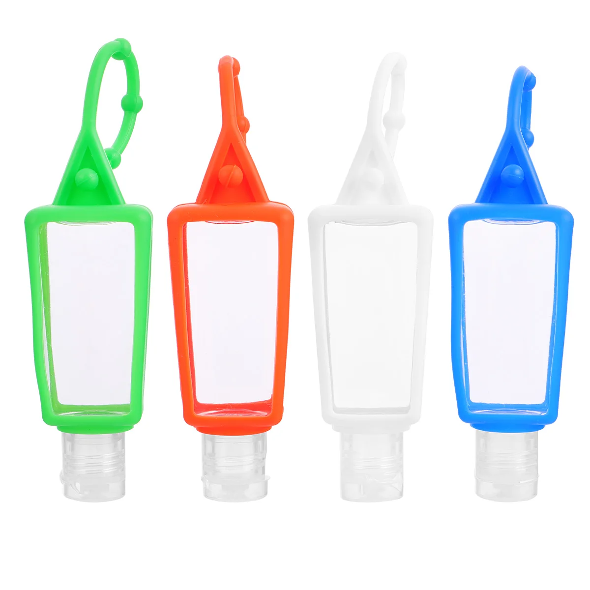 

4pcs Silicone Sleeve Bottles Safe Portable Leak Proof Liquid Containers for Hand Child Refillable Travel Size