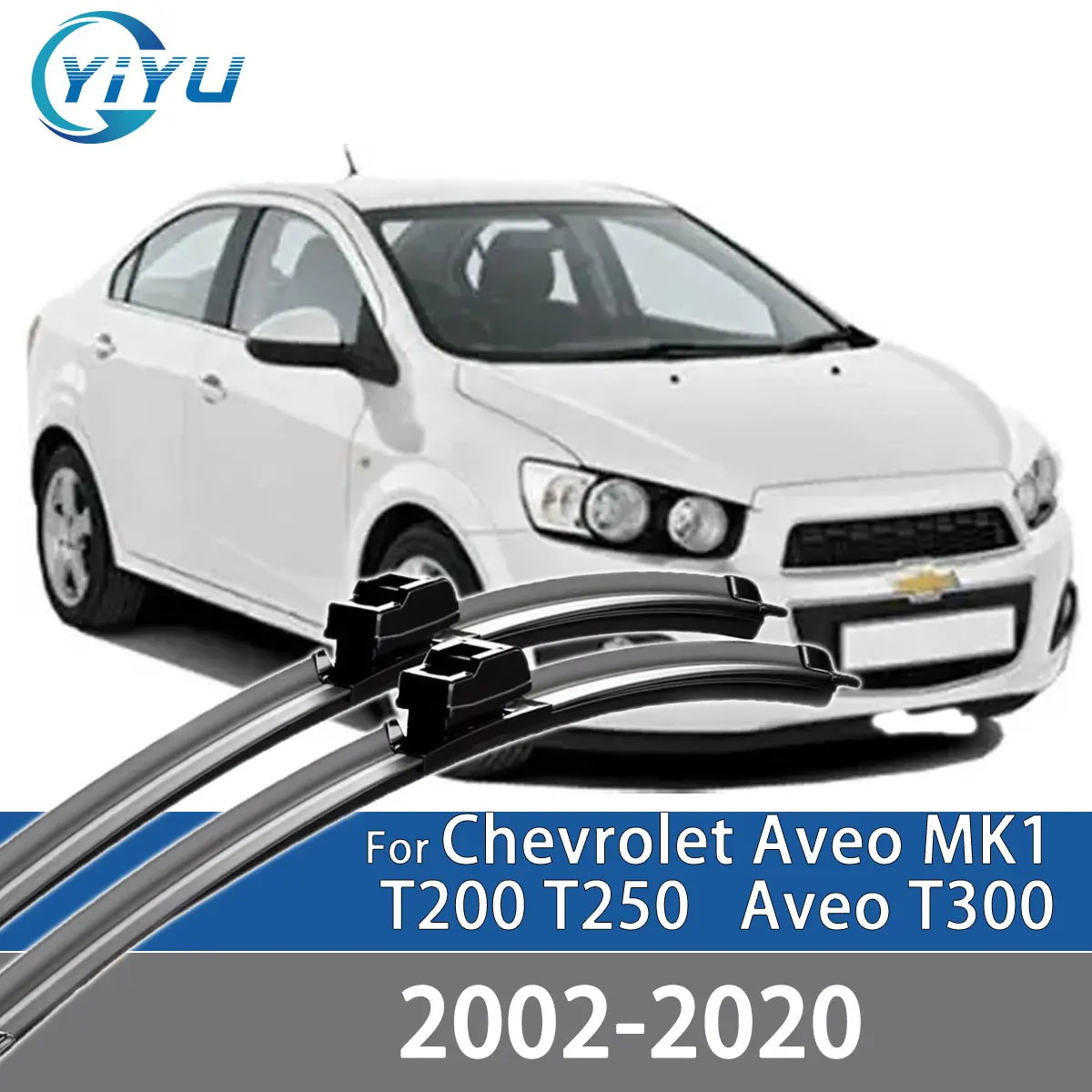 2 uds limpiaparabrisas delantero de coche para Chevrolet Aveo MK1 T200 T250 Aveo T300 2002-2020 accesorios de parabrisas