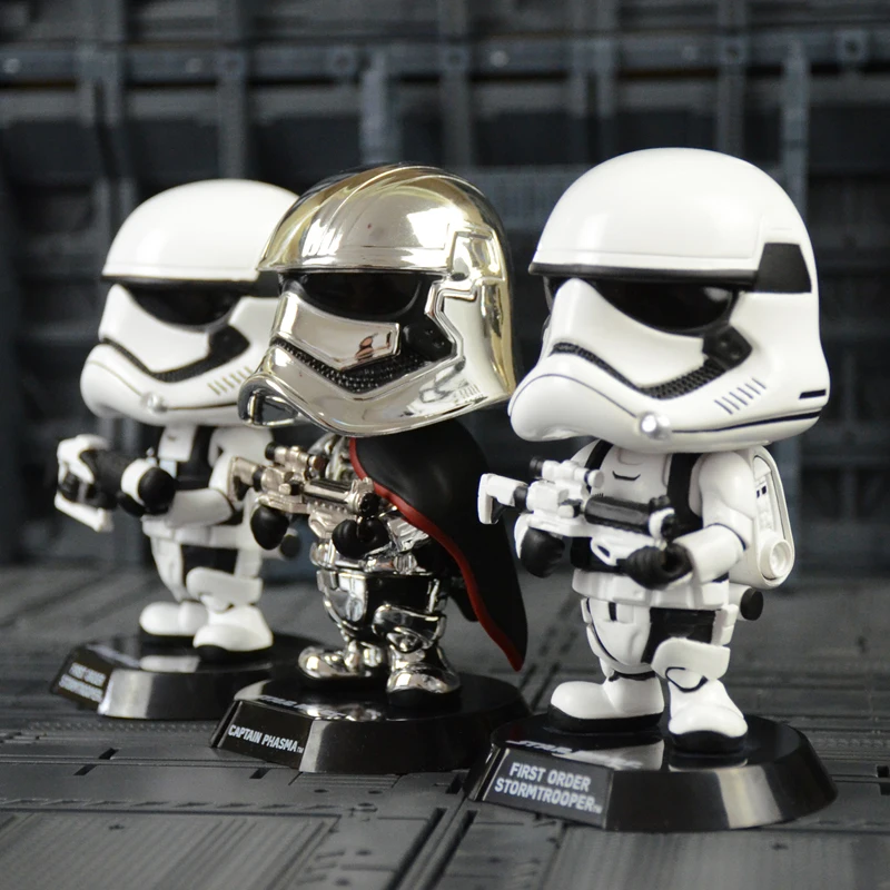 

Herocross Star 8 Shaking Head Captain Fasma White Soldier Handmade Doll Desktop Decoration Pendant Model Toy Surprise Gift