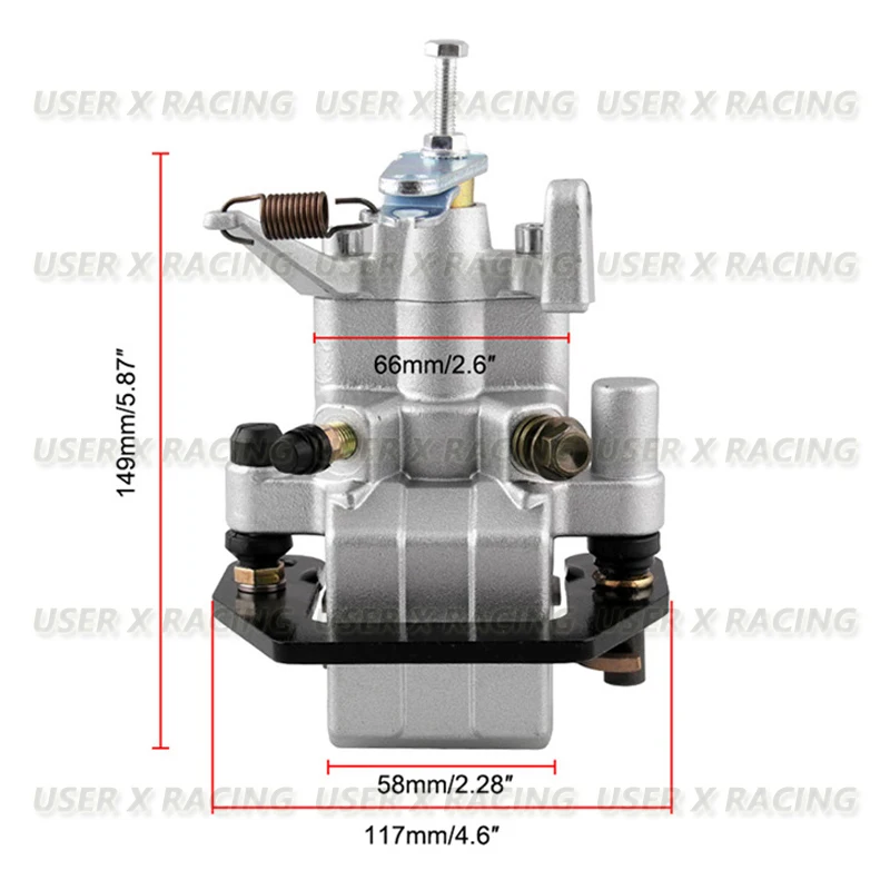 USERX Universal Motorcycle Accessories caliper lower pump brake pump Aluminum alloy For ATV Yamaha Rhino 450 660 direct deal