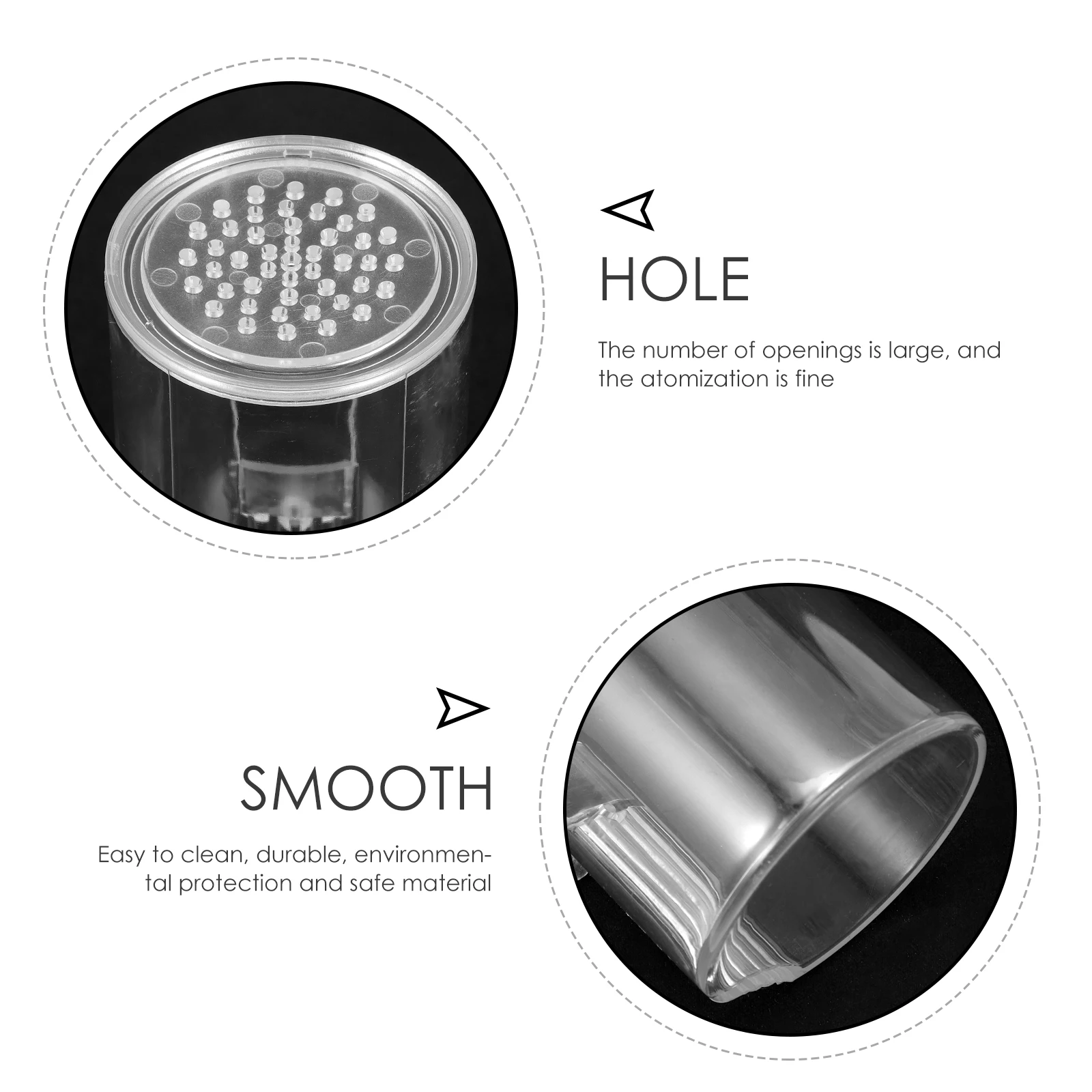 

2Pcs Acrylic Mist Maker Accessories Air Humidifier Fish Tank Aquarium Fog Tool Durable Easy Operation Safe Reliable