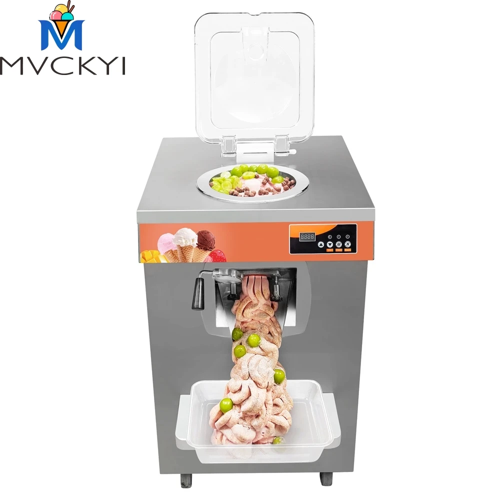 

Mvckyi 24L/H Commercial/Household Gelato Hard Ice Cream Machine Party Equipmemt Batch freezer Ice Cream Making Machine