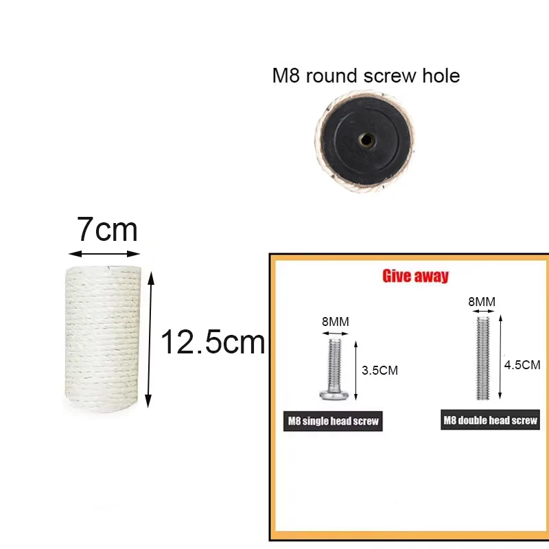 Haustier Katze Kratzbaum für Katze Baum DIY Katze Klettergerüst Ersatz Post Kätzchen Spielzeug Sisal Seil Verwickeln Kratz Möbel – Detail 5