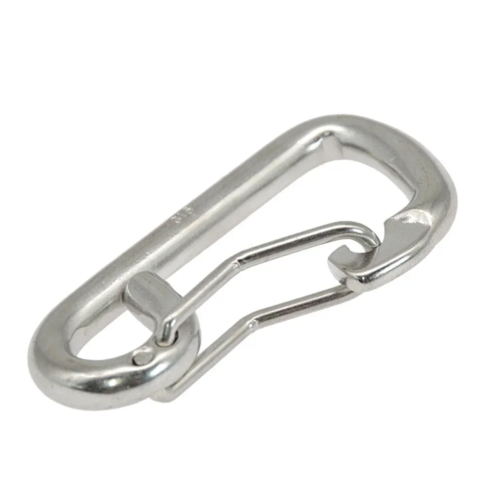 

Accessory Carabine Brand New Buckle Camping 316 Stainless Steel Anti-corrosion Carabiner Diving Lightweight 80mm