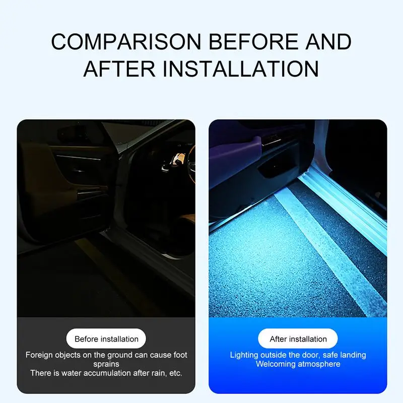 Car Flashing Light High Brightness 7 Colors LED Anti-Collision Warning Lights High Brightness Riding Night Signal Lights For Car