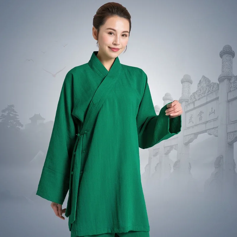 Ukośny kołnierzyk Tai Chi Uniform Tradycyjna odzież Taiji Odzież Kung Fu Odzież unisex Wu Shu Różnorodne kolory