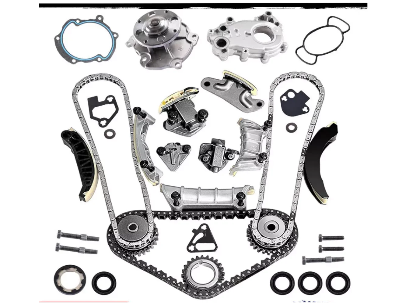 Комплект цепи ГРМ Масляный водяной насос VTC Fit 07-16 Cadillac chevy GMC 2,8 л 3,0 л 3,6 л Комплект цепи ГРМ Масляный водяной насос VTC Fit 07-16 Cadillac chevy GMC 2,8 л 3,0 л 3,6 л