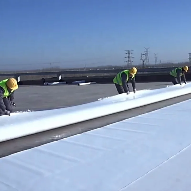 UV Resistance Roof Leak-proof 45mil 60mil Self-adhered Middle Reinforced TPO Roofing Membrane-10x10cm Sample Link