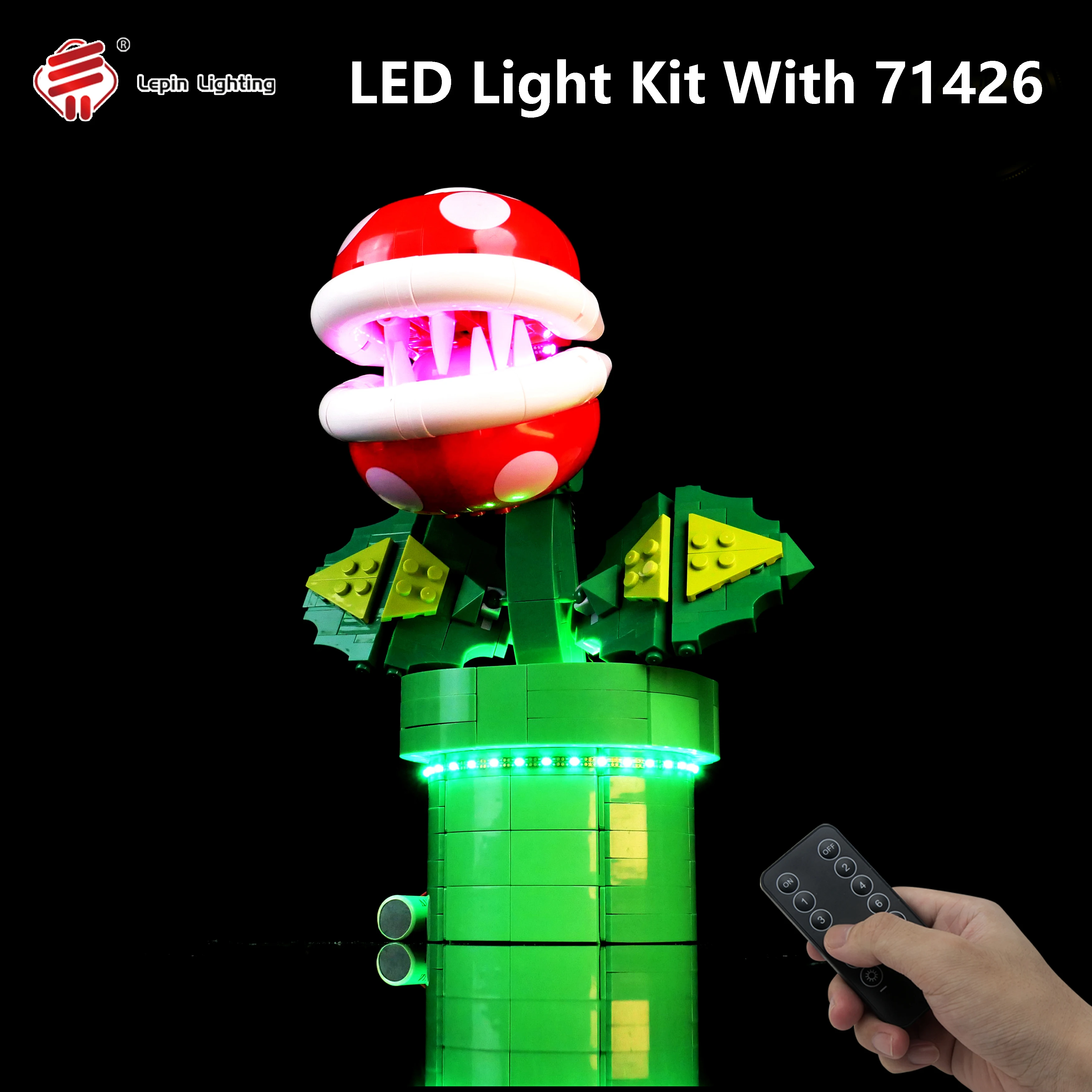 DIY LED-lichtset compatibel met 71426 Classic Game Pipe Plant Model Bouwsteen Verlichtingsaccessoires voor weergave Kerstcadeau