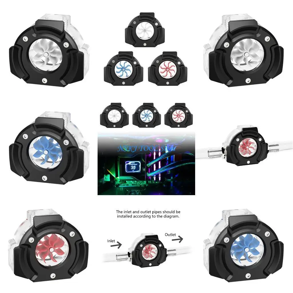 

L8RC Industrial Meter For Computer Water Cooling Three Port Low Resistance