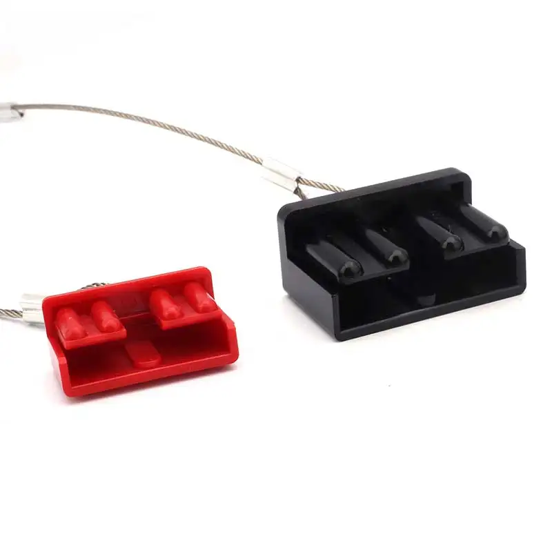 1PCS Dust Cap Kit Black Red For Anderson Style Plug Connectors, Rectangle Dust Cover For Battery Caravan 50A 120A 175A 350A