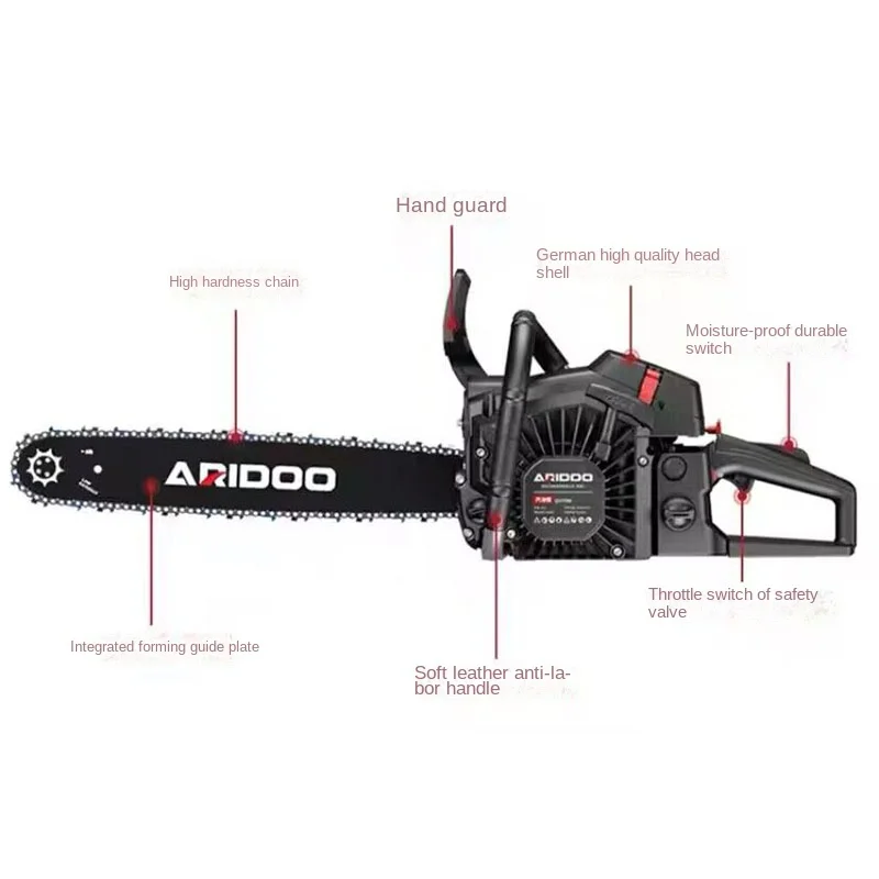 2800W chainsaw logging saw German technology magnesium alloy portable 20-inch chainsaw gasoline saw logging multi-function