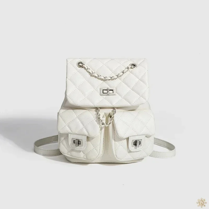 2025 Nouvelle Femme Étudiant Commuter Sac À Dos Petit Vent Frais نسخة Coréenne Mode سلسلة صغيرة Légère Femmes Sac À Dos
