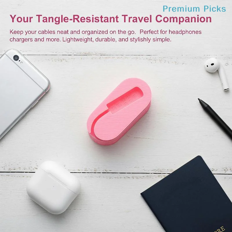 portableSilicone Cable Organizer 2/4/6Pcs Easy Winding Snug Fit Tangle Free Cord Clip for Home Office Earphone Charger Cables