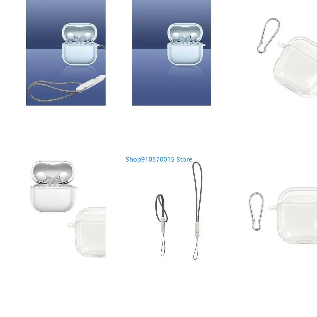 B95C Scratch Resistant Ear Clip Earphones Case Compact And Lightweight Full Protections Sleeve For FreeClip 2 Earbuds