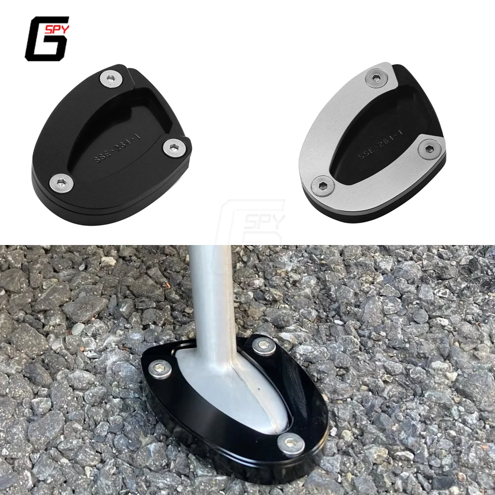 For Street Triple 765 675 RS Daytona Moto2 765 Motorcycle Accessories Foot Side Stand Plate Kickstand Pad Enlarger Extension