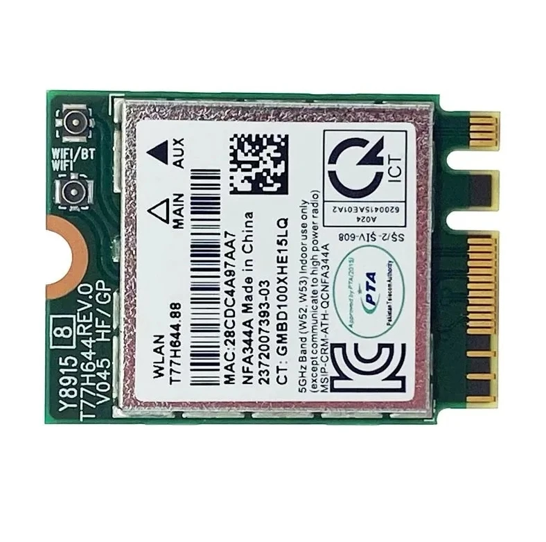BB 2026 Qcnfa344A Ngff Wireless Network Card Dual Band 867Mbps 802 11Ac Bluetooth 4 1 Notebook Upgrade Hardware