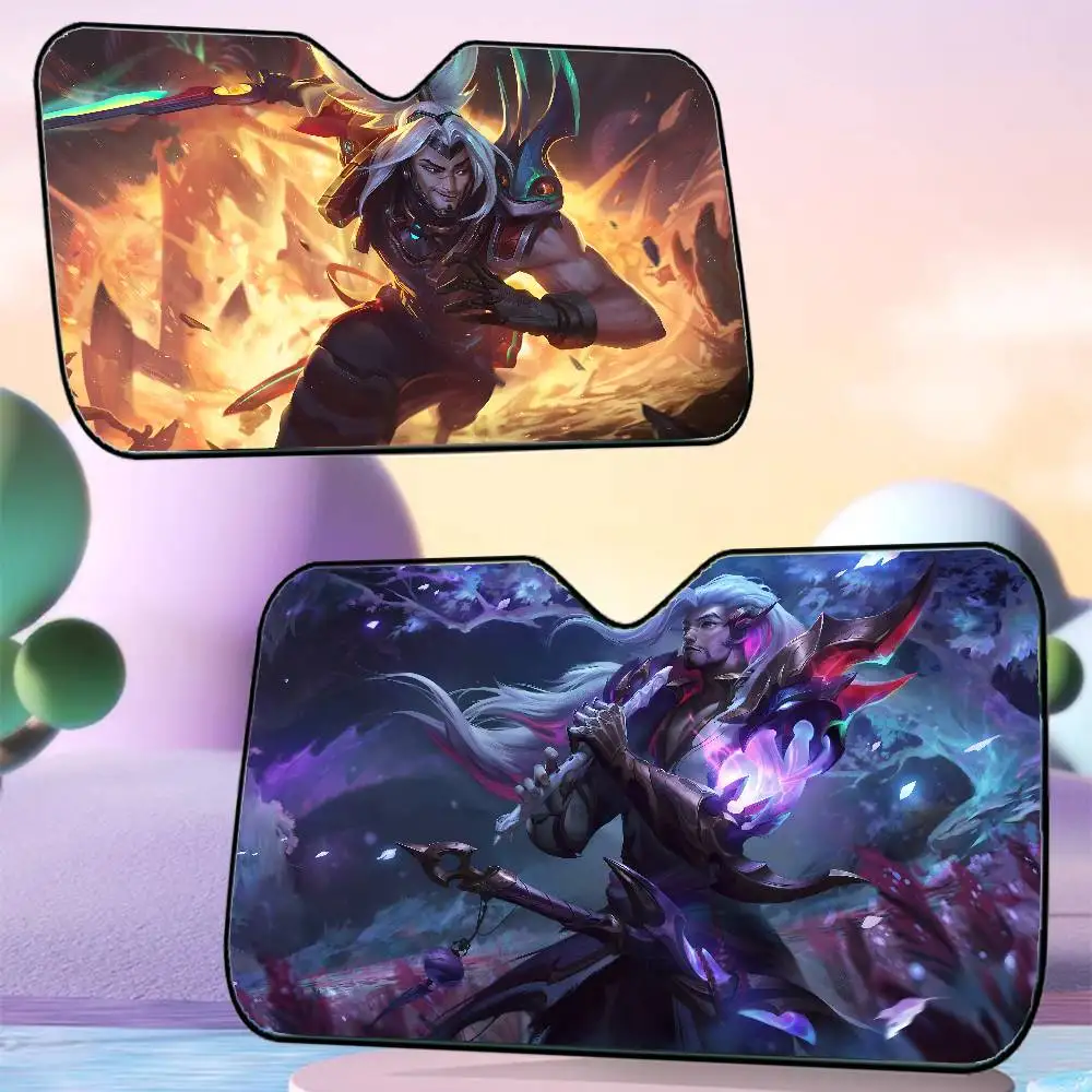 

League Of Legends Yasuo Автомобильный солнцезащитный козырек Автомобильный солнцезащитный козырек Солнцезащитный козырек на окно Солнцезащитный козырек на переднее лобовое стекло Капот Внутренняя передняя перегородка Солнцезащитный козырек