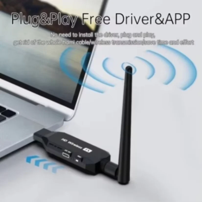 TOGYN – transmetteur vidéo sans fil, Compatible HDMI, 1080P, 50M, 60HZ, récepteur, adaptateur d'affichage pour boîtier TV, ordinateur portable pour surveiller