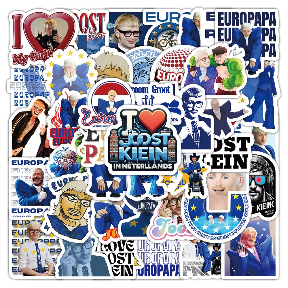 

10/560PCS Joost Klein Stickers Funny Characters Graffiti Laptop Guitar Fridge Luggage Bike Skateboard Decals Cartoon Kids Toys