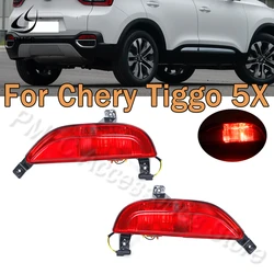 PMFC Rear Bumper Fog Light Reflector Stop Light Rear Fog Light Foglamp Brake Lamp Warning Lamp For Chery Tiggo 4 5X Car Lights