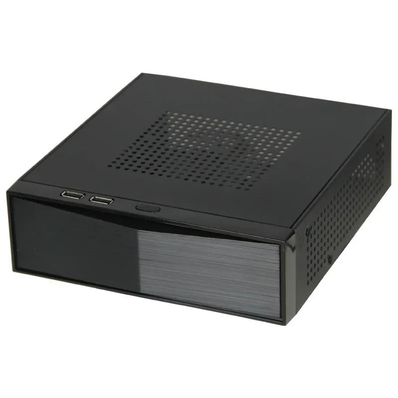 Mini ITX Case Horizontal Vertical Mount Compact Computer Chassis Small PC Tower Desktop CPU StandGoods in stock